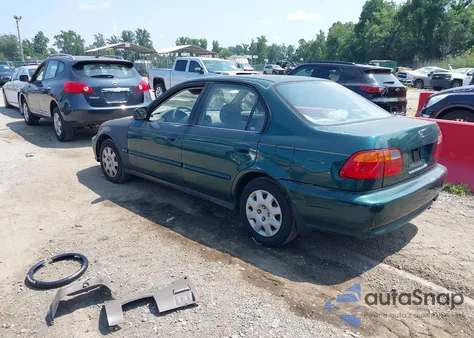 2000 Honda Civic Value Package from USA, damaged, VIN 2HGEJ6610YH558493